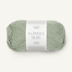 ALPAKKA SILKE - STØVET LYS GRØNN (8521)