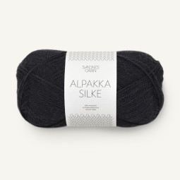 ALPAKKA SILKE - SVART (1099)