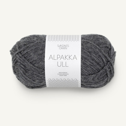 ALPAKKA ULL - MØRK GRÅMELERT (1053)