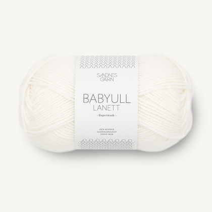 BABYULL LANETT - HVIT (1001)
