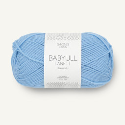 BABYULL LANETT - LYS BLÅ (5904)