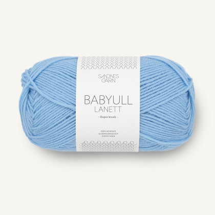 BABYULL LANETT - LYS BLÅ (5904)