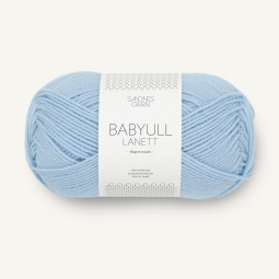 BABYULL LANETT - LYS BLÅ (5930)