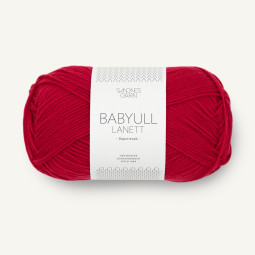 BABYULL LANETT - RØD (4128)