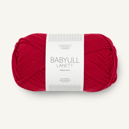BABYULL LANETT - RØD (4128)