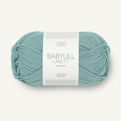 BABYULL LANETT - STØVET AQUA (6841)