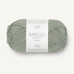 BABYULL LANETT - STØVET LYS GRØNN (8521)