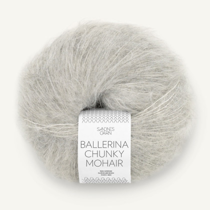 BALLERINA CHUNKY MOHAIR - GRÅMELERT (1022)