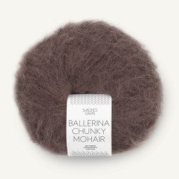 BALLERINA CHUNKY MOHAIR - MØRK SJOKOLADE (3880)