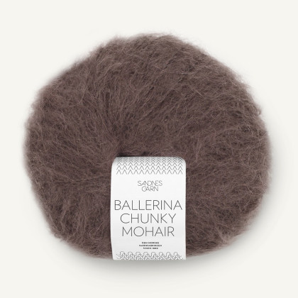 BALLERINA CHUNKY MOHAIR - MØRK SJOKOLADE (3880)