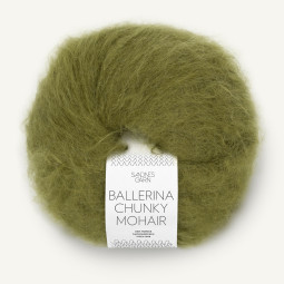 BALLERINA CHUNKY MOHAIR - MOSS GREEN (9563)