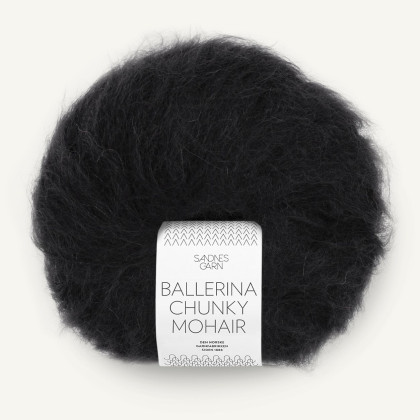 BALLERINA CHUNKY MOHAIR - SVART (1099)