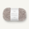 BØRSTET ALPAKKA - BEIGEMELERT (2650)