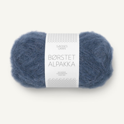 BØRSTET ALPAKKA - BLÅBAER (6064)