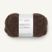 BØRSTET ALPAKKA - DARK BROWN (3082)