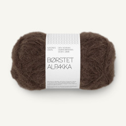 BØRSTET ALPAKKA - DARK BROWN (3082)