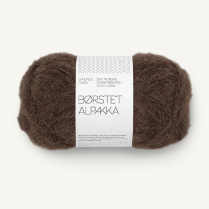 BØRSTET ALPAKKA - DARK BROWN (3082)