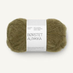 BØRSTET ALPAKKA - DARK OLIVE (9873)