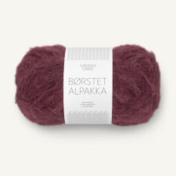 BØRSTET ALPAKKA - DEEP BURGUNDY (4372)