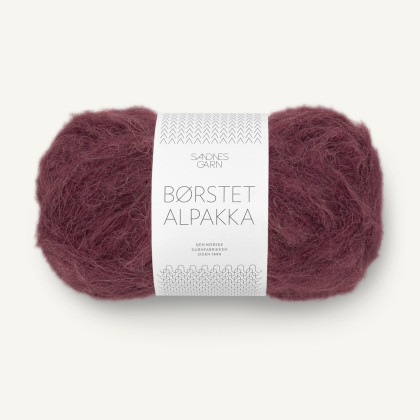 BØRSTET ALPAKKA - DEEP BURGUNDY (4372)