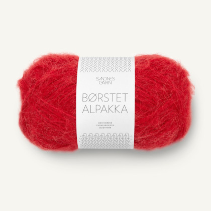 BØRSTET ALPAKKA - EQUESTRIAN RED (4227)