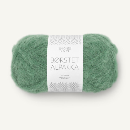 BØRSTET ALPAKKA - GRØNN MYRT (8062)