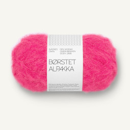 BØRSTET ALPAKKA - HOT PINK (4518)