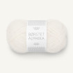 BØRSTET ALPAKKA - HVIT (1001)