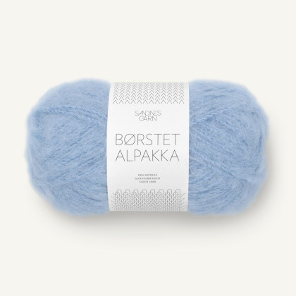 BØRSTET ALPAKKA - LYS BLÅ (6003)