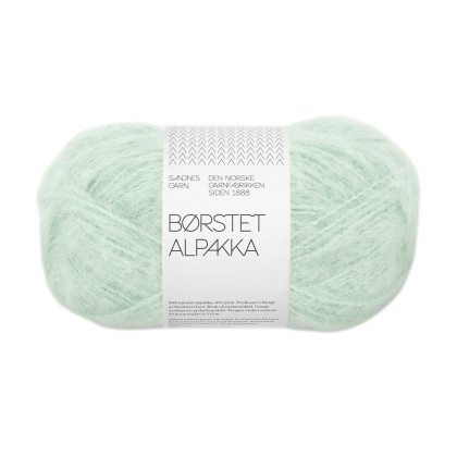 BØRSTET ALPAKKA - MINT GREEN (7911)