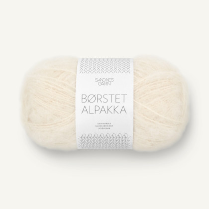 BØRSTET ALPAKKA - NATUR (1012)