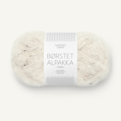 BØRSTET ALPAKKA - NATUR TWEED (2523)