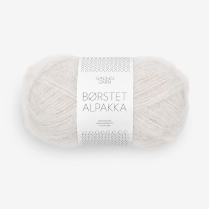 BØRSTET ALPAKKA - PORSELEN (1014)