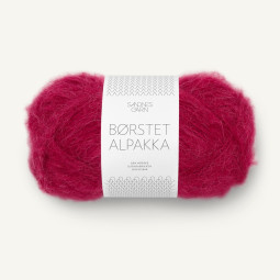 BØRSTET ALPAKKA - RUMBA RED (4255)