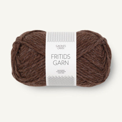 FRITIDSGARN - MØRK BRUNMELERT (4071)