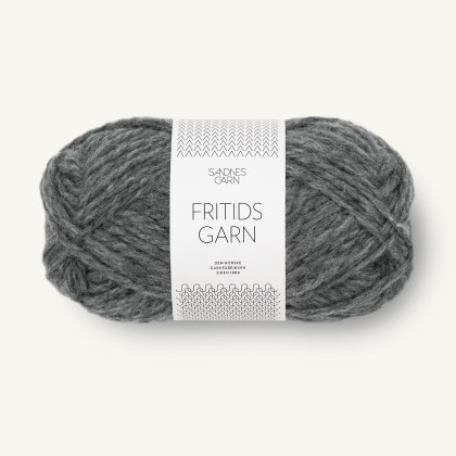 FRITIDSGARN - MØRK GRÅMELERT (1055)