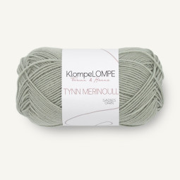 KlompeLOMPE TYNN MERINOULL - PUDDERGRØNN (9040)