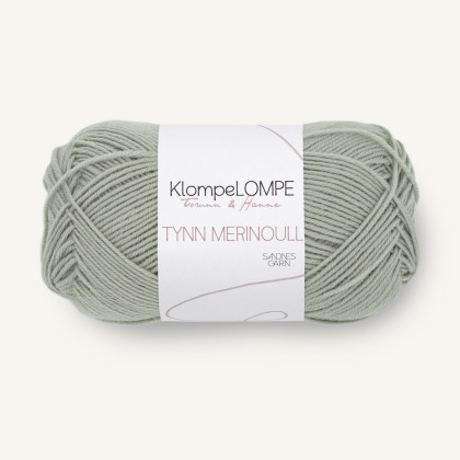 KlompeLOMPE TYNN MERINOULL - PUDDERGRØNN (9040)