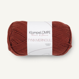 KlompeLOMPE TYNN MERINOULL - RUST (3355)
