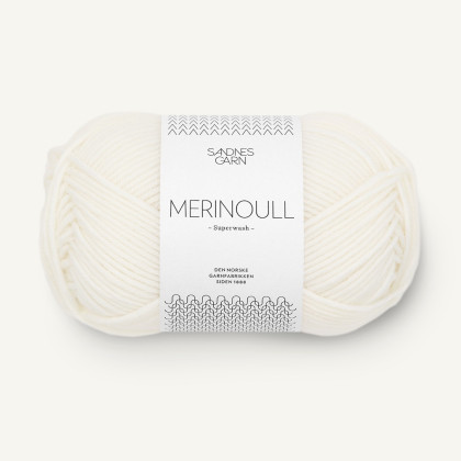 MERINOULL - HVIT (1001)