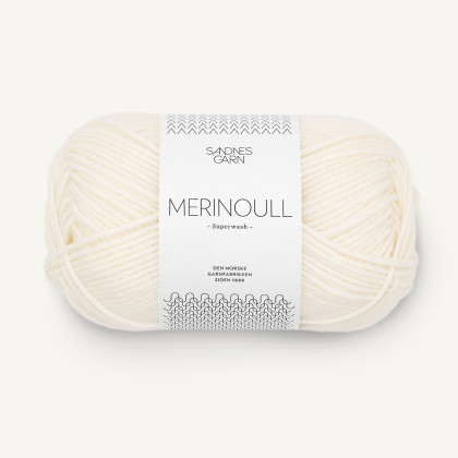 MERINOULL - HVIT (1002)