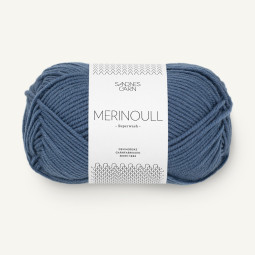 MERINOULL - JEANSBLÅ (6052)