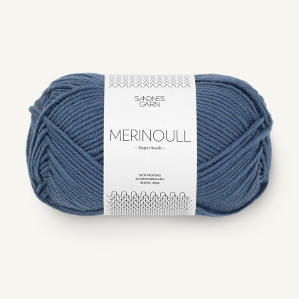 MERINOULL - JEANSBLÅ (6052)