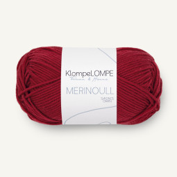 MERINOULL KlompeLOMPE - DYP JULERØD (4236)