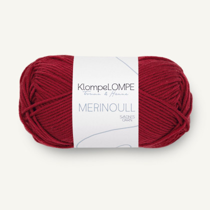 MERINOULL KlompeLOMPE - DYP JULERØD (4236)