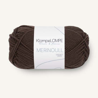 MERINOULL KlompeLOMPE - MØRK BRUN (3081)