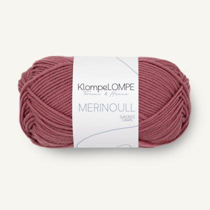 MERINOULL KlompeLOMPE - MØRK PUDDERROSA (4344)