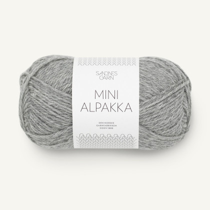 MINI ALPAKKA - GRÅMELERT (1042)