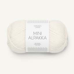 MINI ALPAKKA - HVIT (1001)