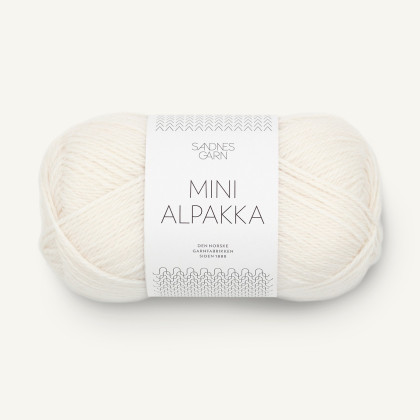 MINI ALPAKKA - HVIT (1001)